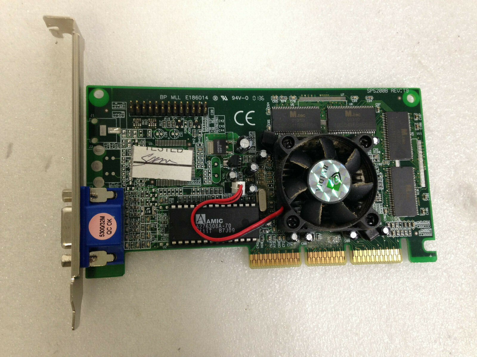 NVIDIA SP5200B e-TNT2 M64 032-A4-NV02-S1 32MB AGP GRAPHICS CARD