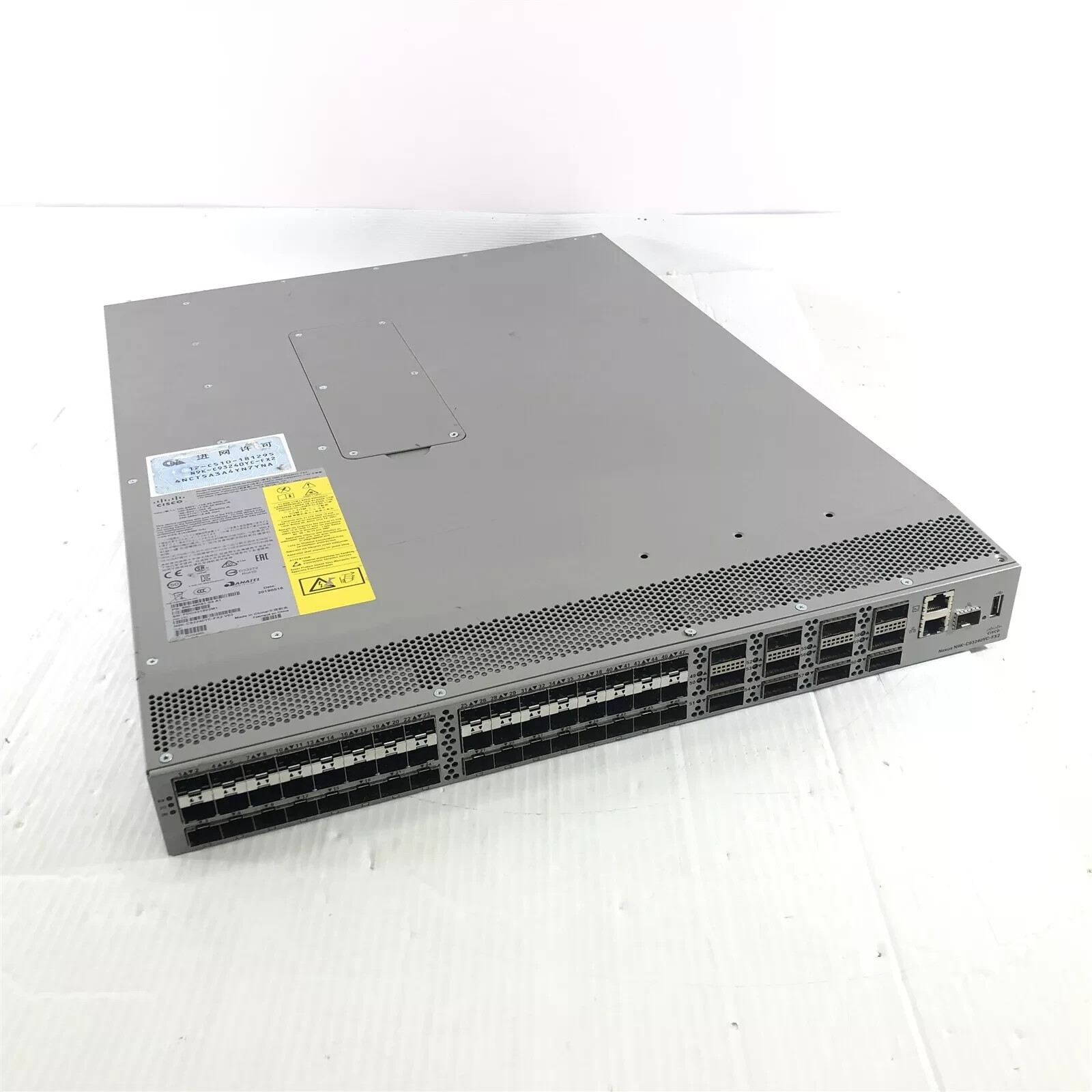Cisco N9K-C93240YC-FX2 Nexus 9300 with 48p 10/25G SFP+ and 12p 100G QSFP28