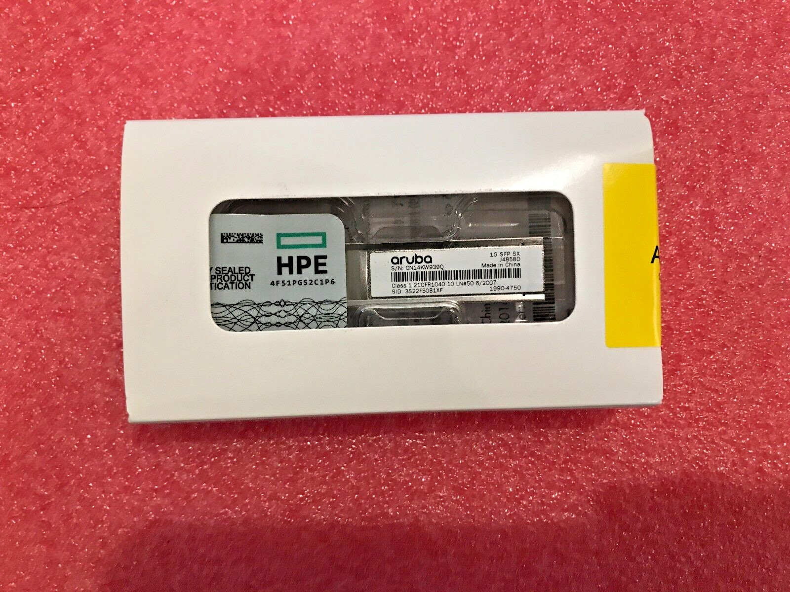 NEW J4858D ARUBA HP 1G SFP LC SX 500m OM2 MMF XCVR Transceiver Module 1990-4750