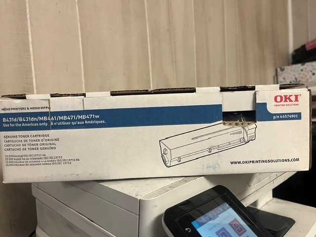 Okidata 44574901 Original High Yield Toner Cartridge open box - open bag - NEW