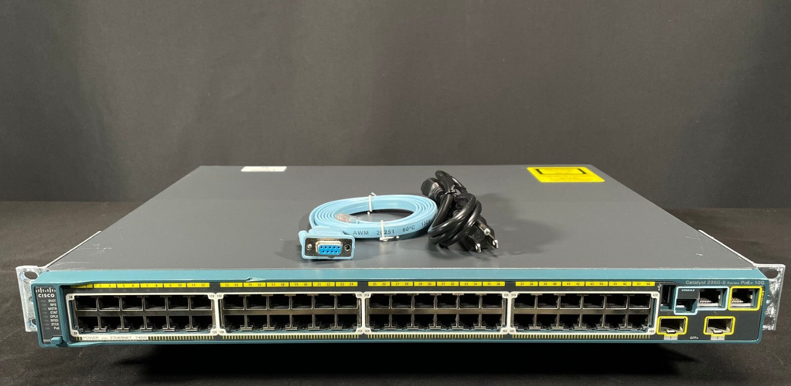 Cisco WS-C2960S-48FPD-L 48 Port PoE Gigabit Switch - Same Day Shipping