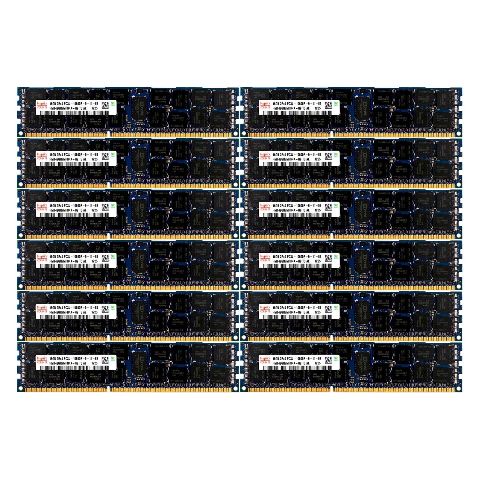 PC3L-10600 12x16GB HP Proliant DL360P DL380E DL380P DL385P DL560 G8 Memory Ram