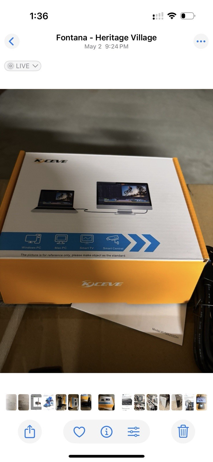 KCEVE 2 Ports KVM Switch Dual Display 4K HDMI KVM Switch Dual Monitor KC-KVM202