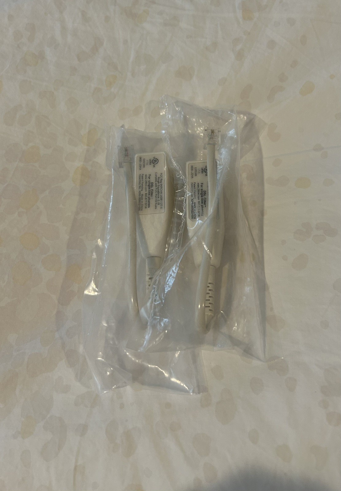(2) NEW 2 WIRE DSL FILTERS FOR SINGLE LINE PHONES SEALED