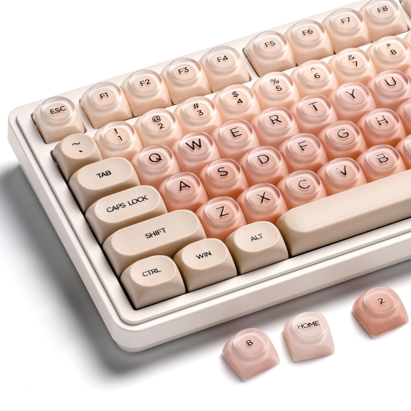 Jelly Keycaps, XVX HOA Profile 132-Key PBT+PC Shine-Through Keycap Set, Cute ...