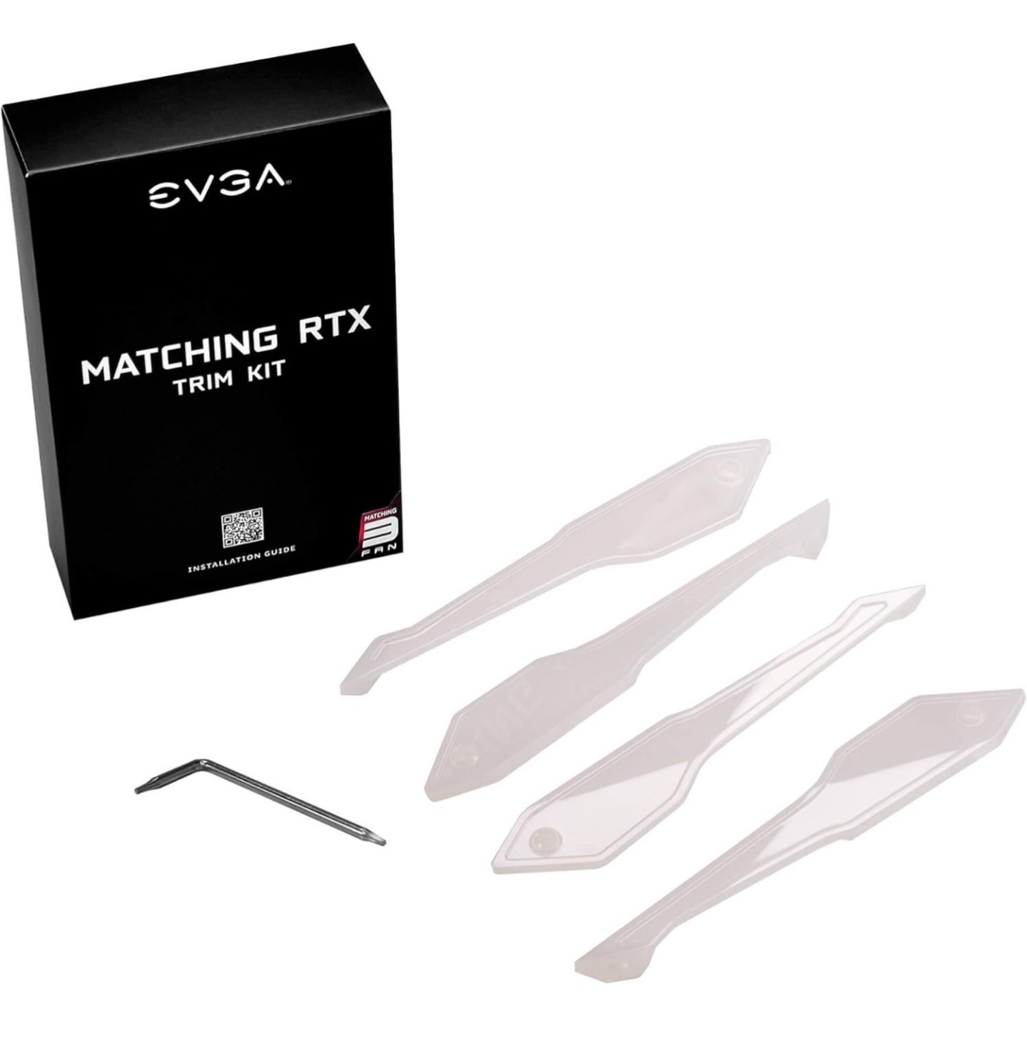EVGA White Trim Kit for EVGA 20-Series FTW3 Cards 100-TK-K3W0-LR NEW