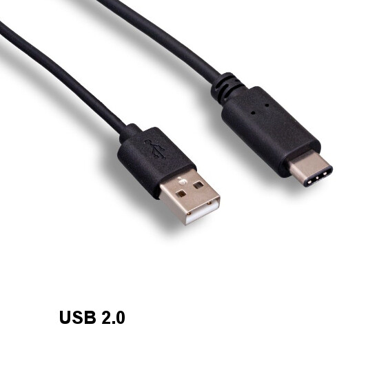LOT 10pcs Black 6' USB 2.0 Type A to Type C Cable Data Sync Charge for PC HDD