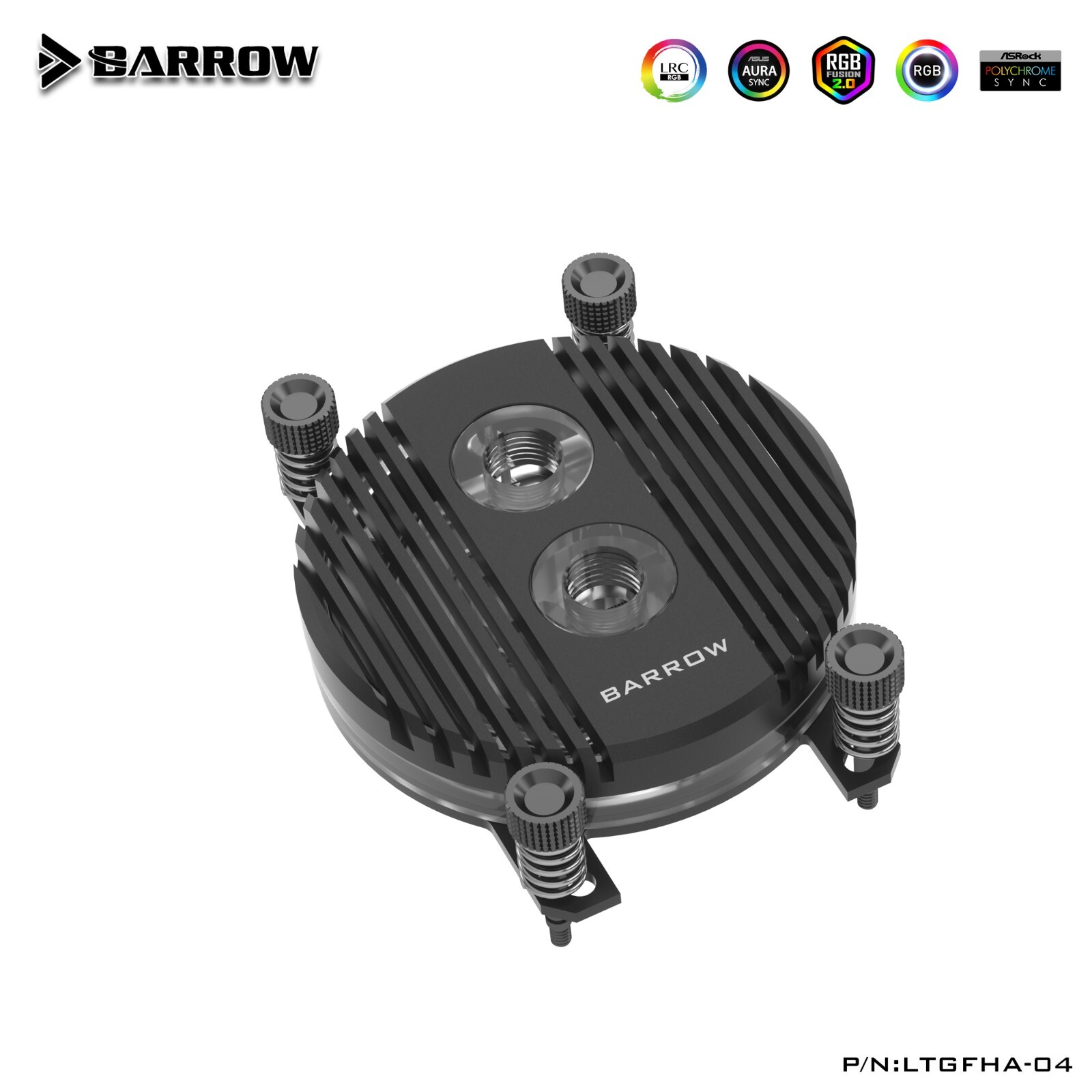 Barrow CPU Water Block Copper for AMD RYZEN 3 5 7 9 AM4 AM5 LTGFHA-04 Black