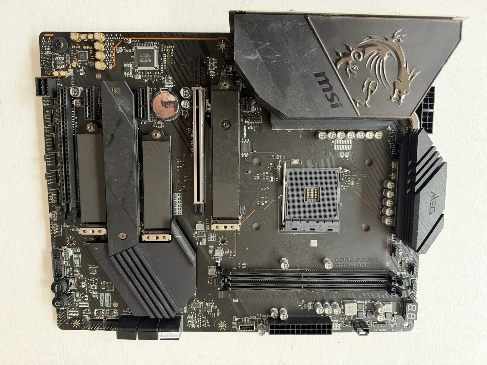 FOR MSI MEG B550 UNIFY-X DDR4*4 AMD AM4 64GB HDMI ATX Ｍotherboard Test OK