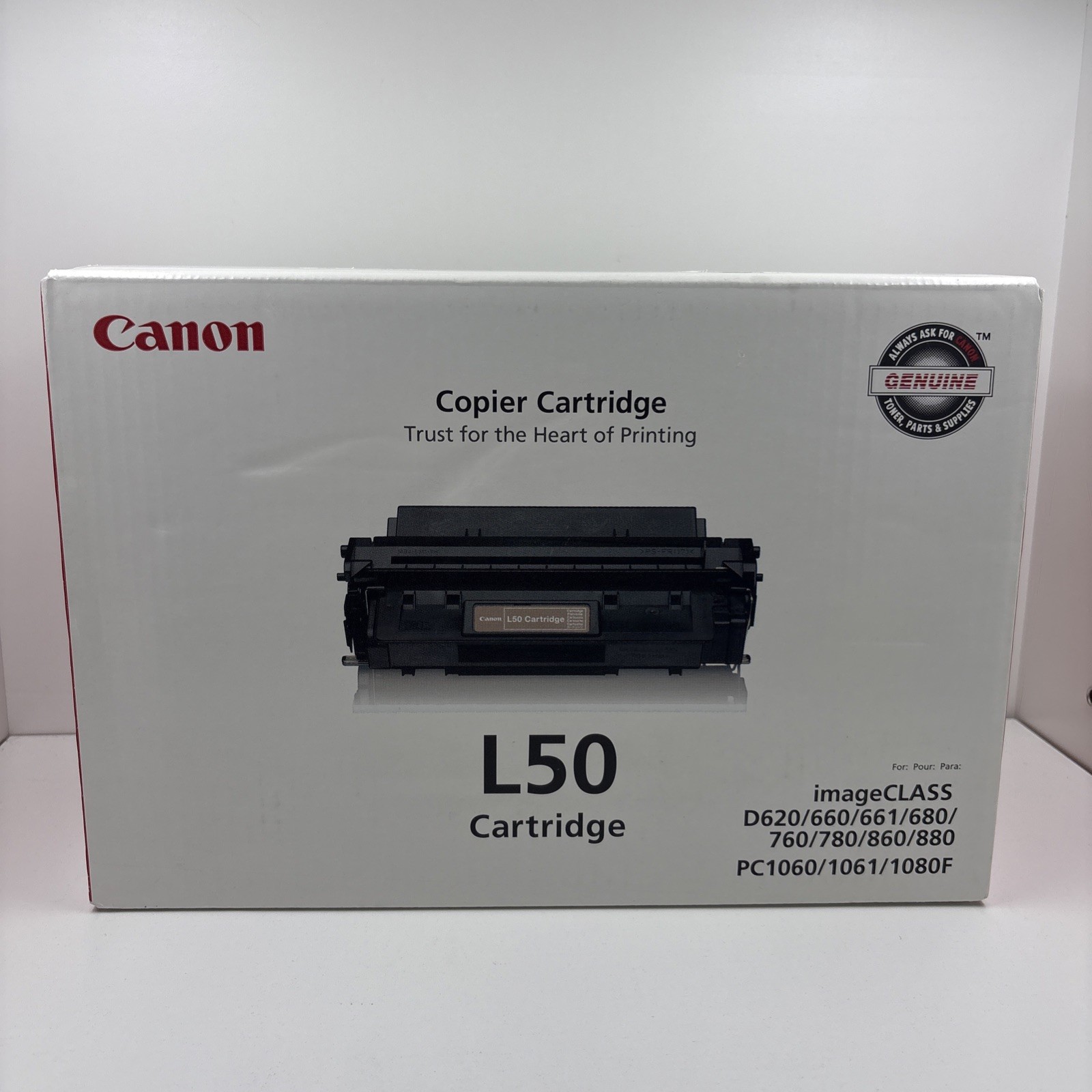Canon Genuine Toner L50 Black Cartridge (6812A001) PC1060 series PC 1080F - NEW 