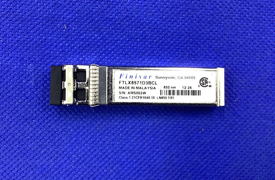 Original Finisar FTLX8571D3BCL 10 GbE 850nm SR multimode SFP+ Transceiver 