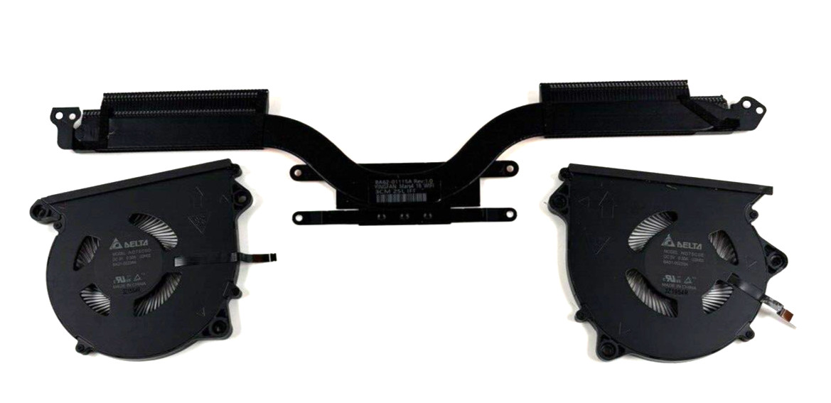 BA62-01115A Samsung Galaxy Book4 NP960QGK Cooling Fan w/ Heatsink Set BA31-00224