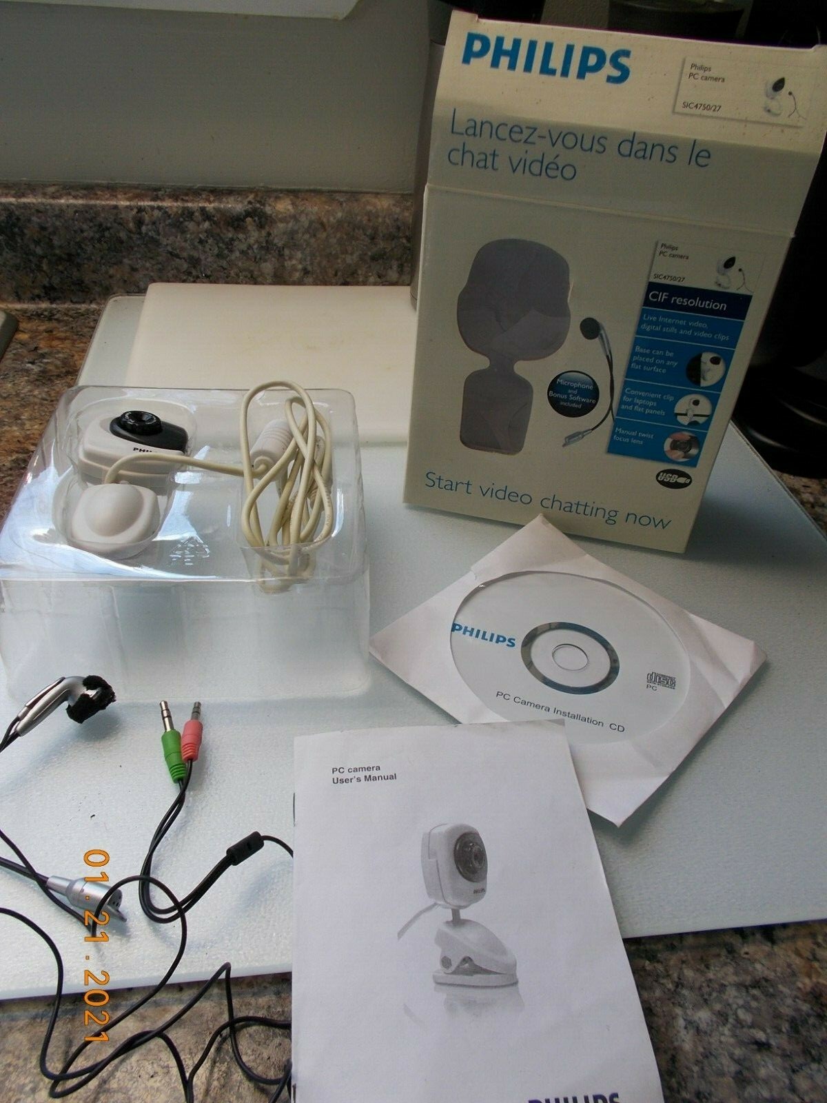 Phillips USB PC Camera with Microphone and Software