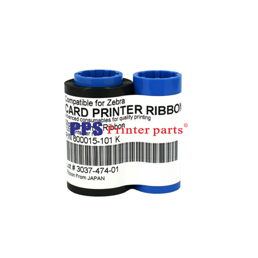 800015-101 Black Ribbon For Zebra P330i P430i P420i Card Printers 1000 Prints