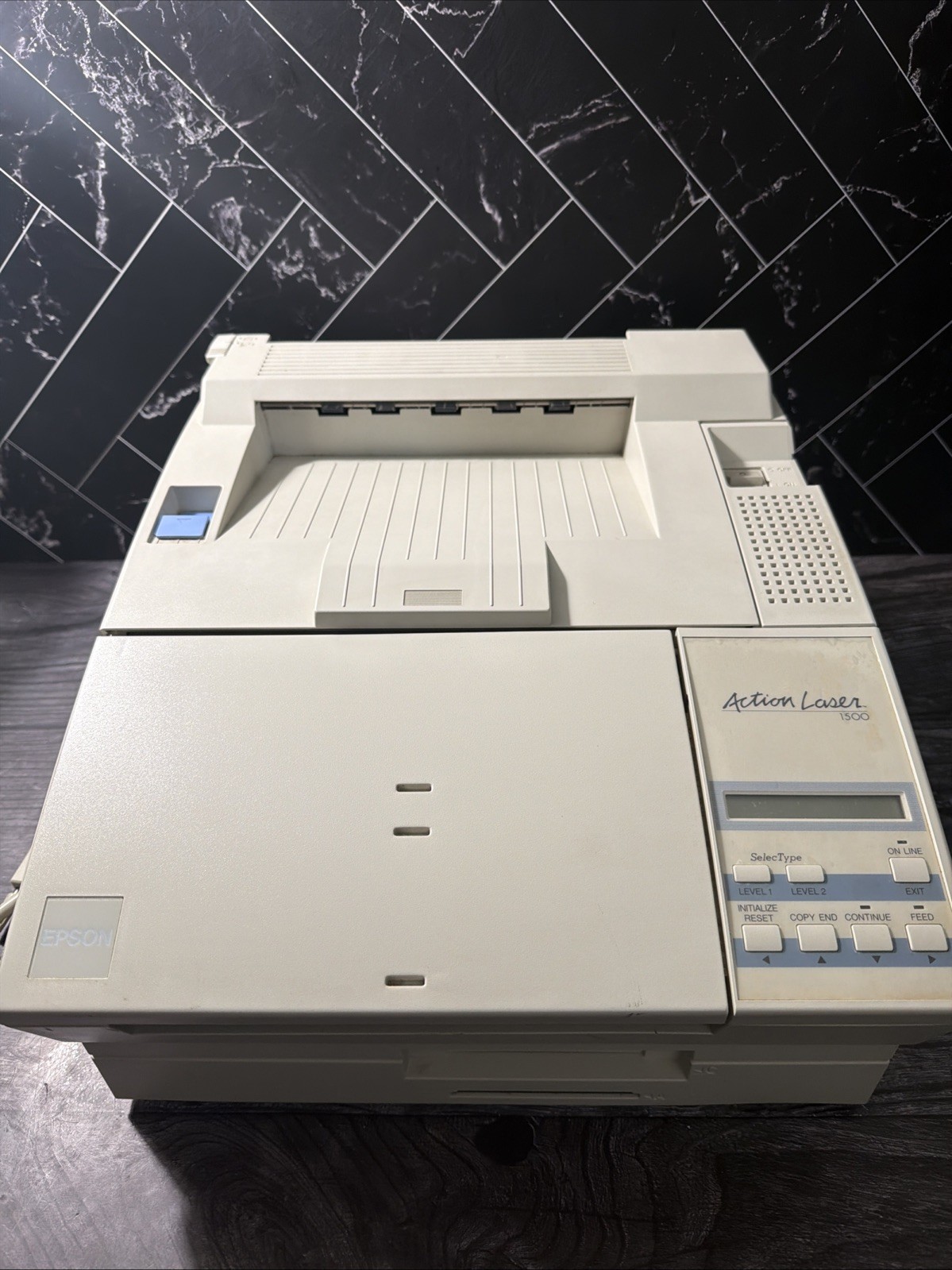 Vintage Epson ActionLaser 1500 B&W Laser Printer Parallel Port Tested Working