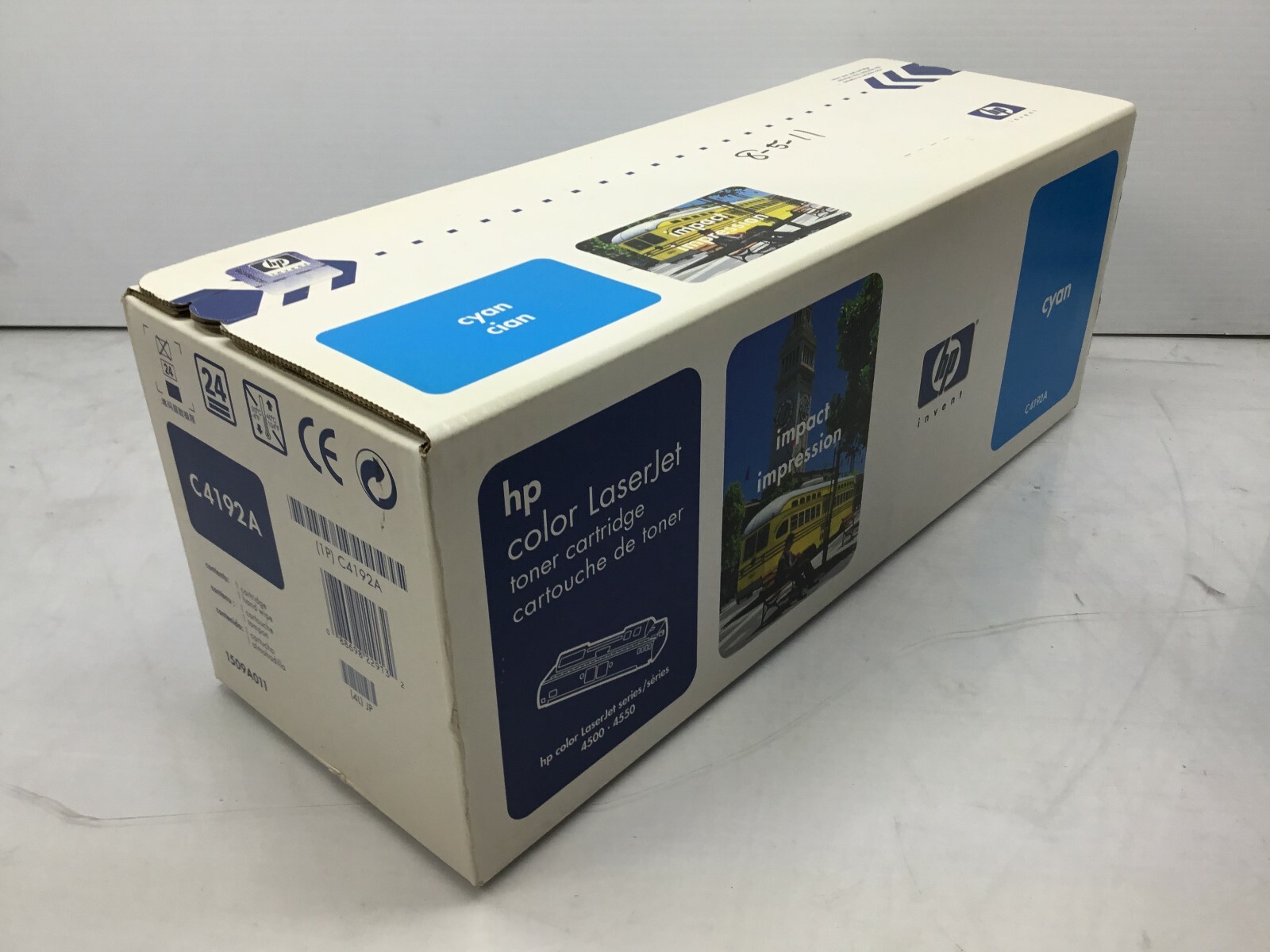 Genuine HP C4192A Cyan Toner Cartridge Factory Sealed 1509A011