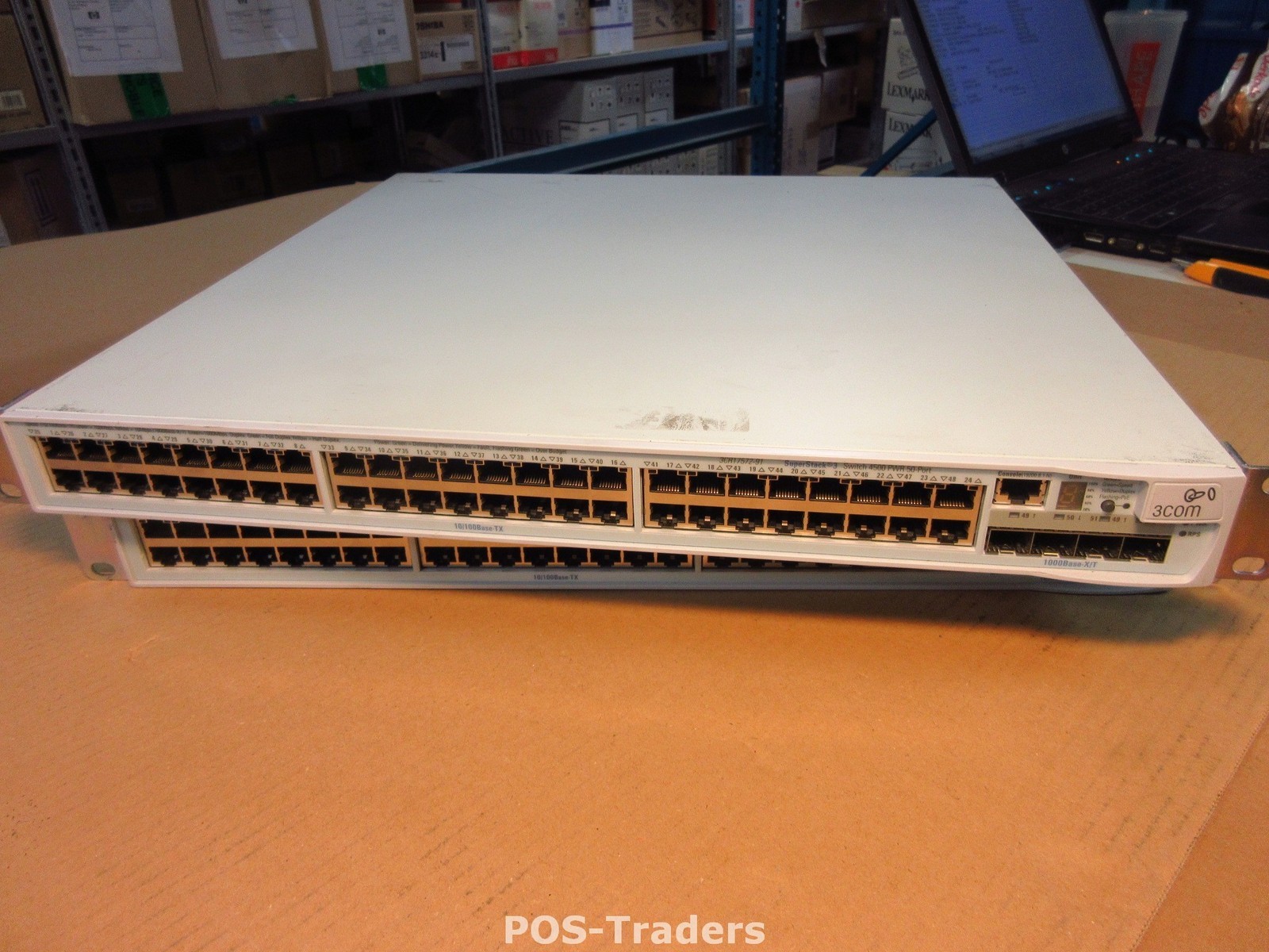 3Com 4500 3CR17572-91 PWR 50X Port PoE Managed 10/100 FAST Network Switch SFP