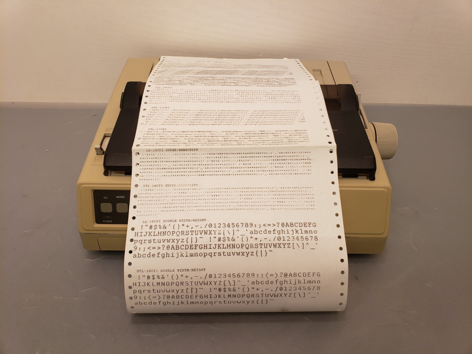 Vintage Sears Roebuck Okidata OKI SR5000 Microline 320 Dot Matrix Printer Tested