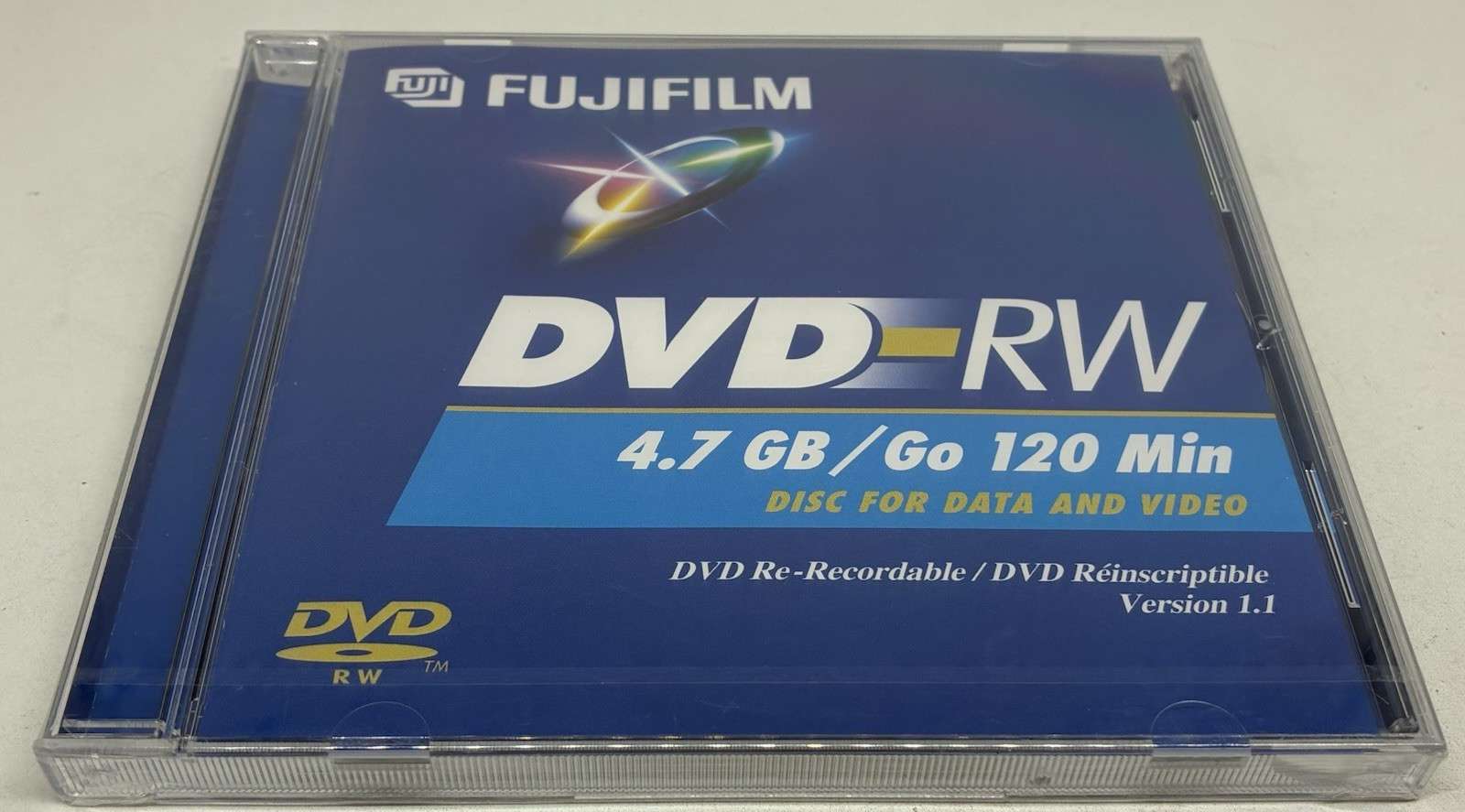 DVD-RW FujiFilm Fuji 4.7 GB/Go 120 Minutes Re-Recordable New Sealed