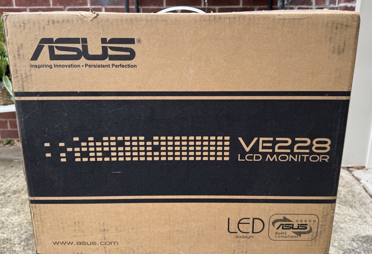 ASUS VE228H 21.5” Full HD 1080p LED Backlit LCD Monitor New Unopened
