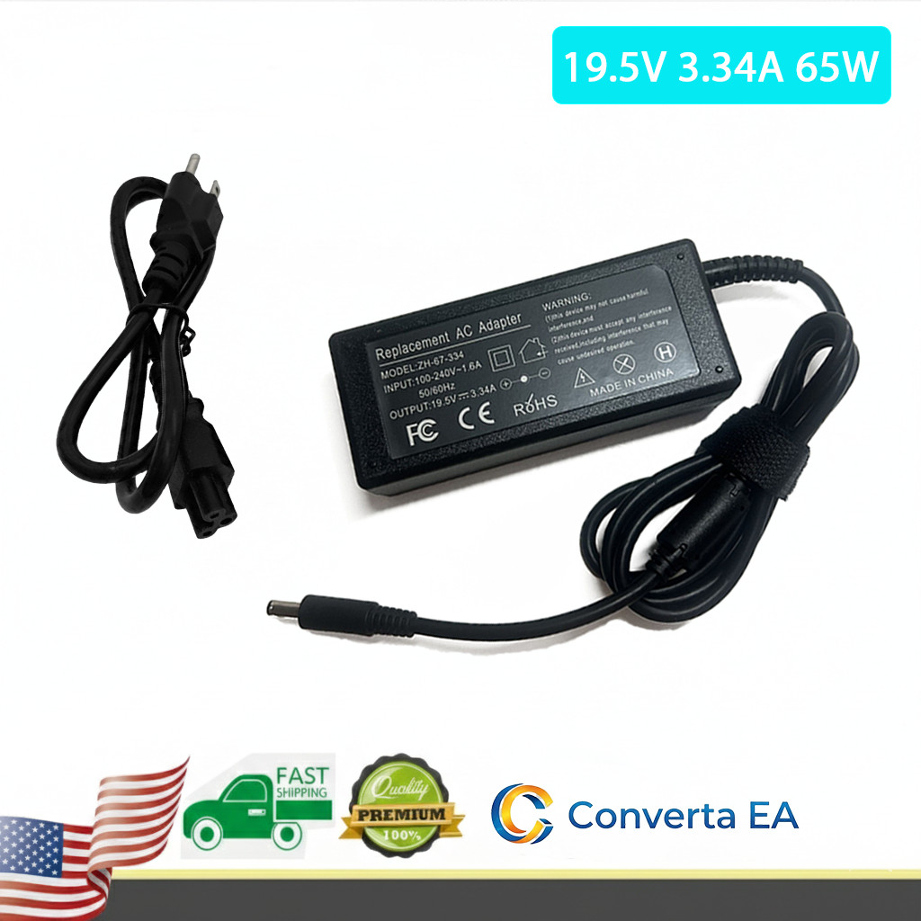 65W Laptop Power AC Adapter Charger For Dell Latitude 3520 P108F001 Supply Cord