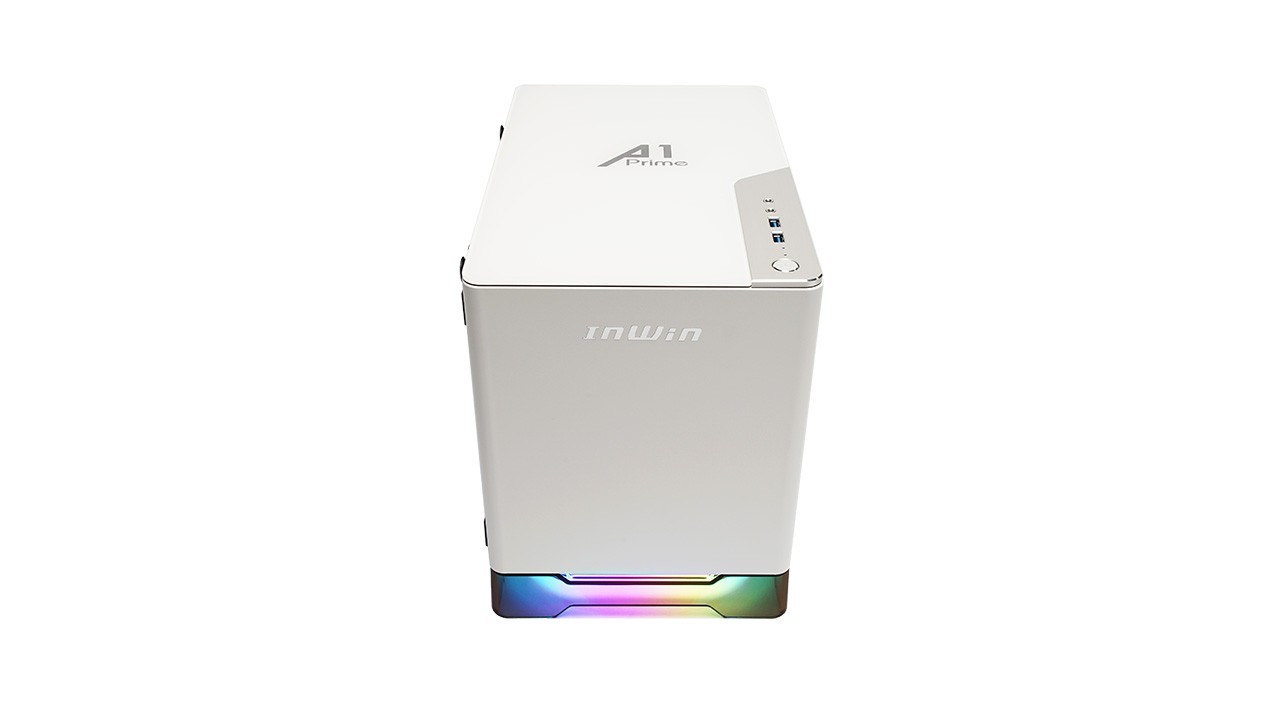 InWin A1 PRIME WHITE Mini-ITX Tower built in 750w 80+ Gold ATX PSU Computer Case