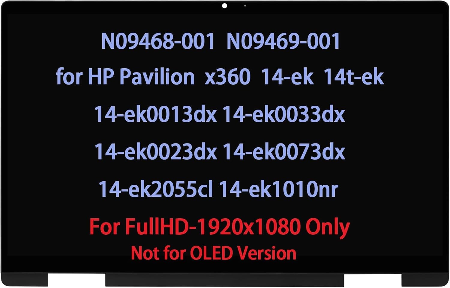 14" for HP Pavilion X360 14-EK 14T-EK 14-EK0013DX 14-EK0073DX LCD Touch Screen