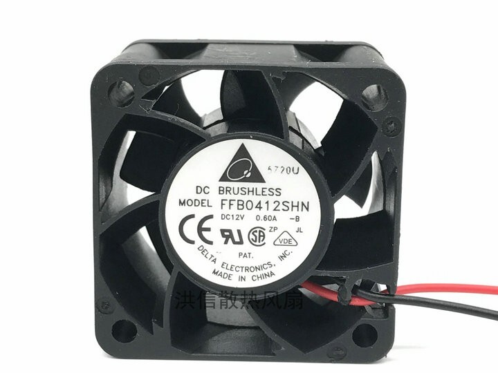 Delta FFB0412SHN 4028 DC12V 0.60A 40*25MM 40mm high air volume cooling fan