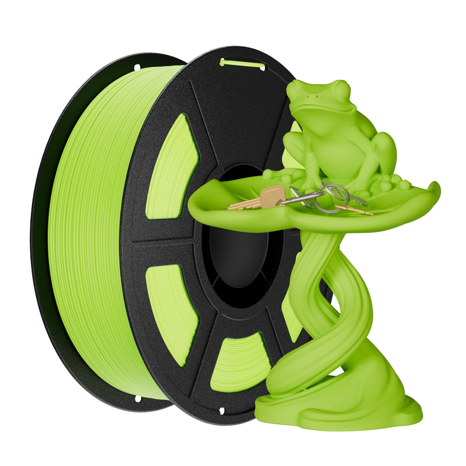 Conjure PLA+ Filament 1.75mm Green 1kg for FDM 3D Printer - Cleanly Wrapped