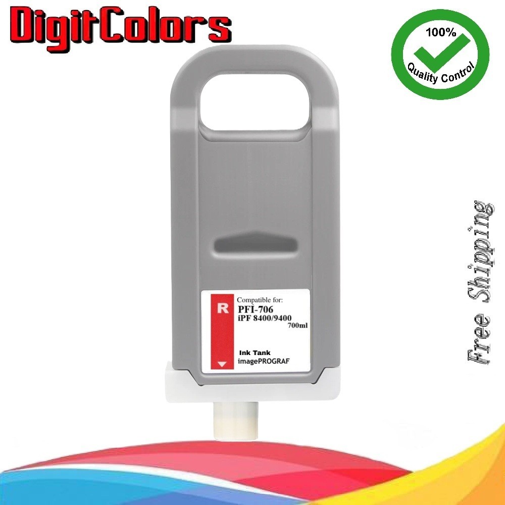 PFI-706 Red Ink Cartridge for Canon IPF 8400s 8400se 9400s 8400 9400 PFI706R