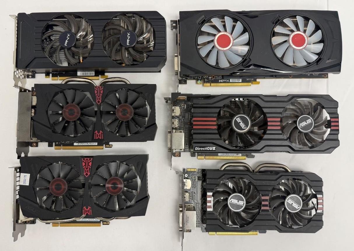Lot of 41 nVidia Asus PNY Video / Graphics Cards