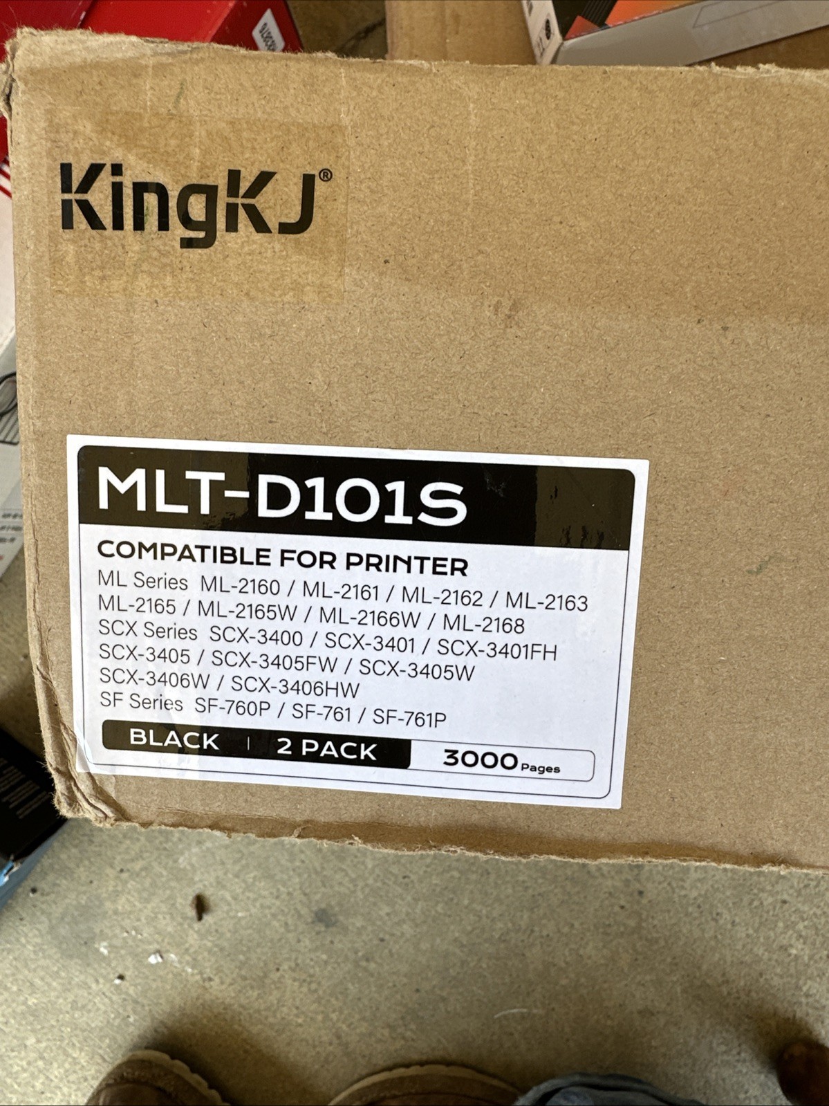 New Unbranded Open Box MLT-D101S Black Toner Cartridge