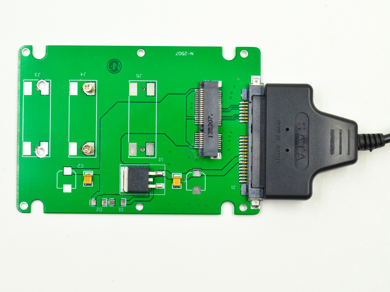 New Mini PCI-E mSATA SSD to 2.5" SATA adapter with thickness case + Sata to USB