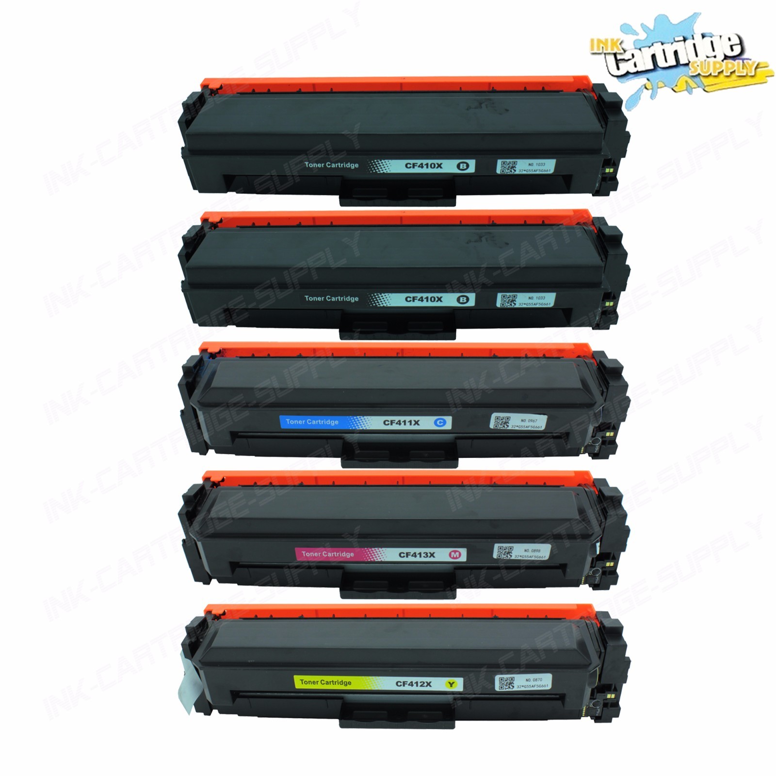 5PK CF410X CF411X CF412X CF413X Color Toner For HP Color LaserJet M377 M452 M477
