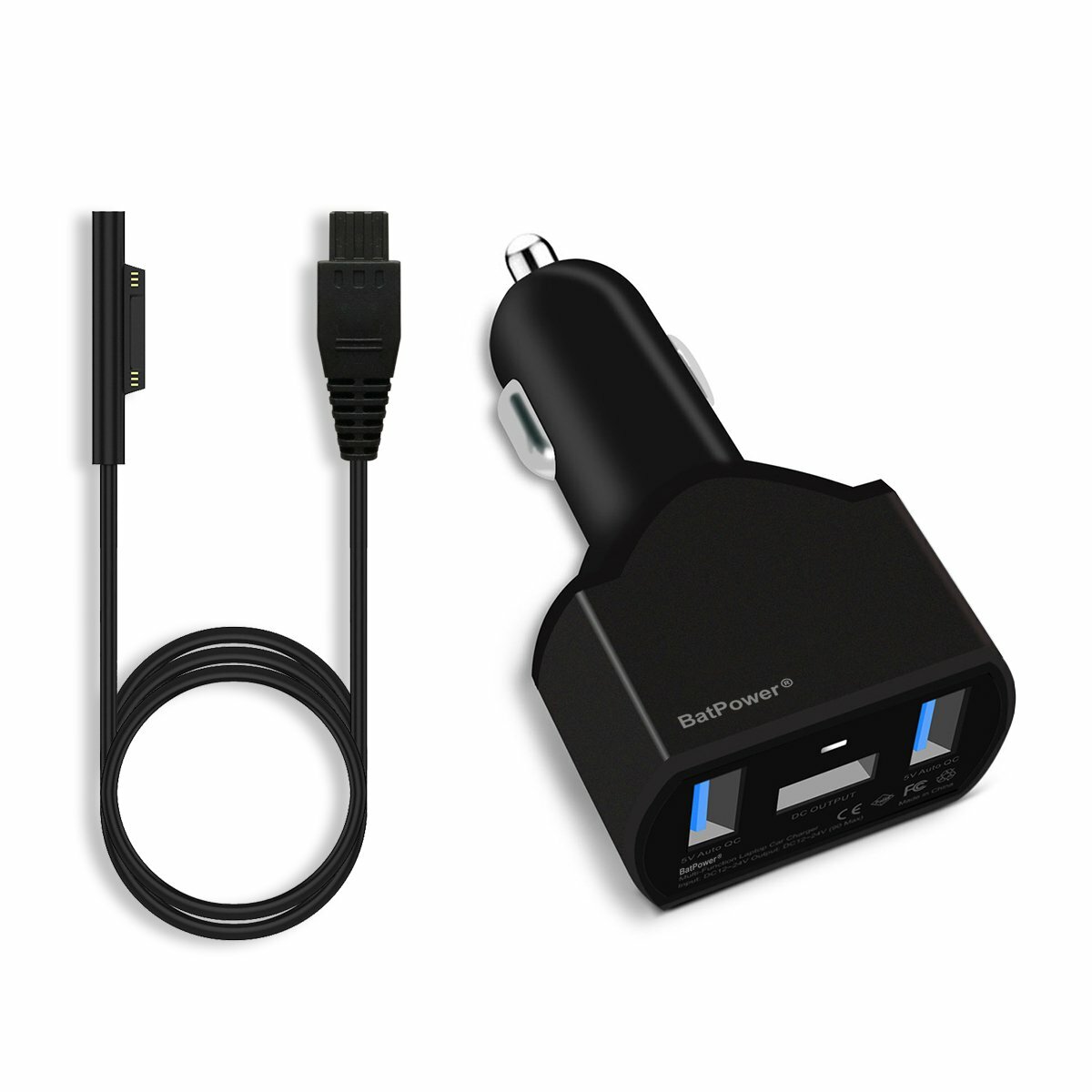 BatPower 110W 15V 6.33A 102W Surface Book 2 Car Power Supply Microsoft Power 
