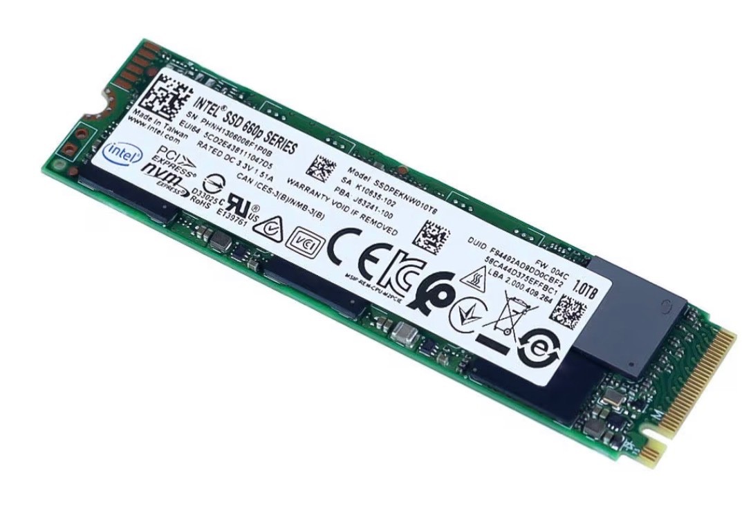 660p Series M.2 2280 1TB PCIe NVMe 3.0 x4 3D2, QLC Internal Solid State Drive (S