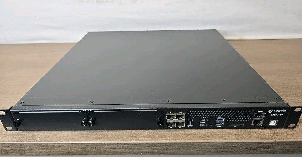 Viptela vEDGE-2000-AC-K9 4-Port Gigabit Router w/ 2x800W PSU 2x10GE-SFP+
