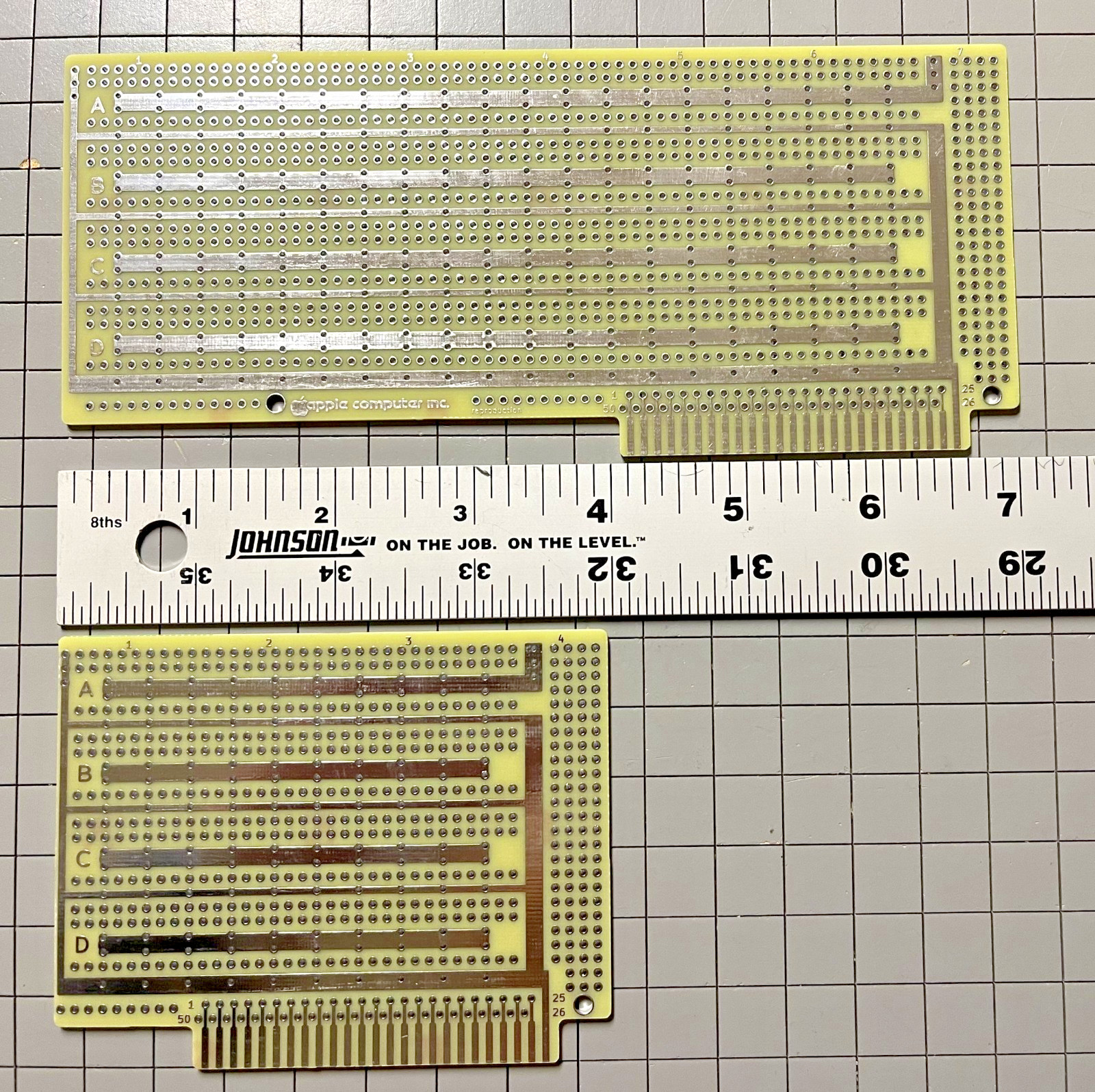 APPLE II/APPLE IIe PROTOTYPE PCB BOARDS  Large and Small 7 inch and 4 inch