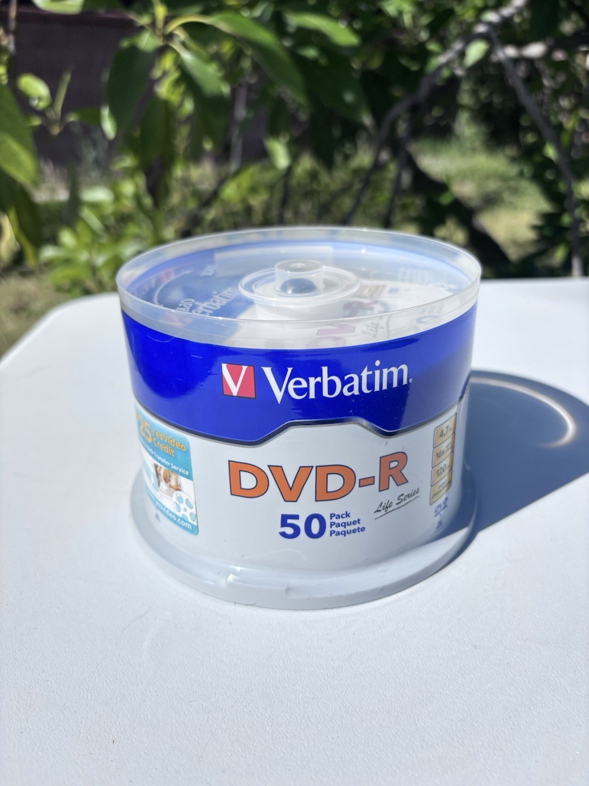 Verbatim DVD-R 50 Pack 4.7GB 16X Blank Recordable Discs Spindle New Sealed