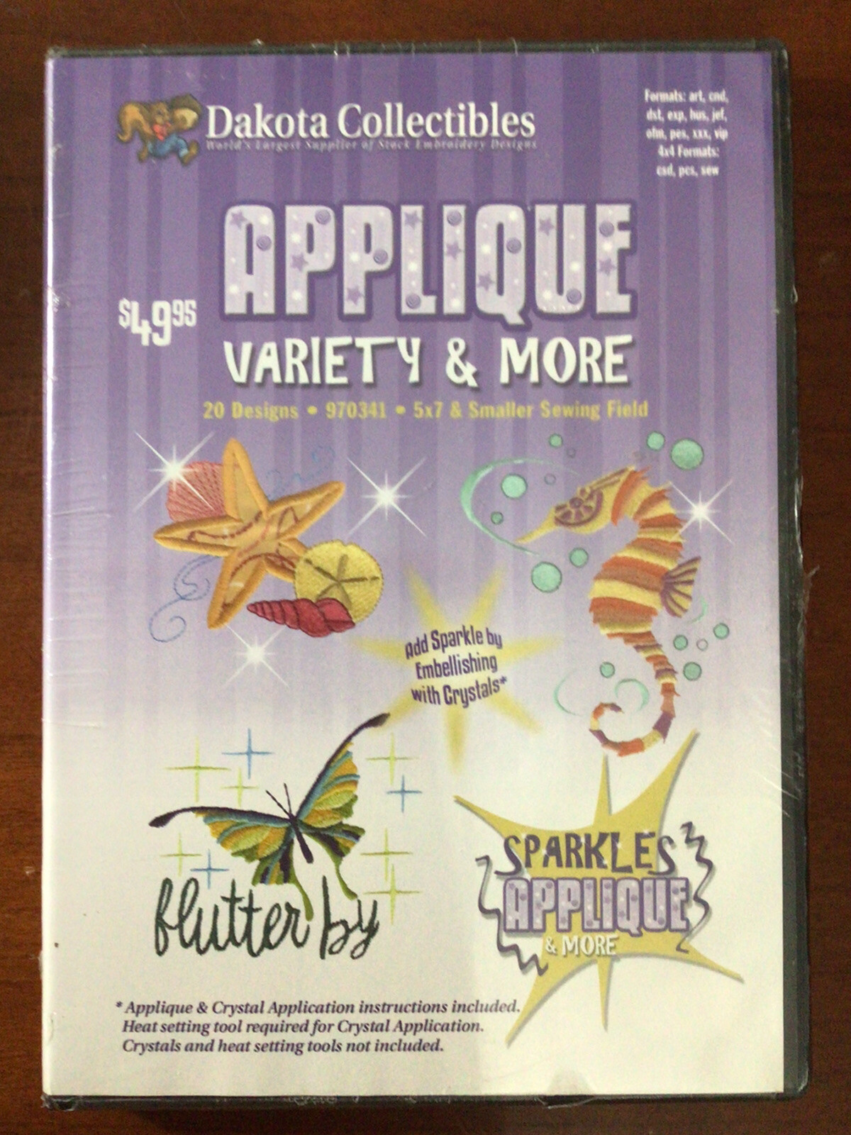 Dakota Collectables Embroidery Club: Applique PC CD 20 designs 5x7 & Smaller