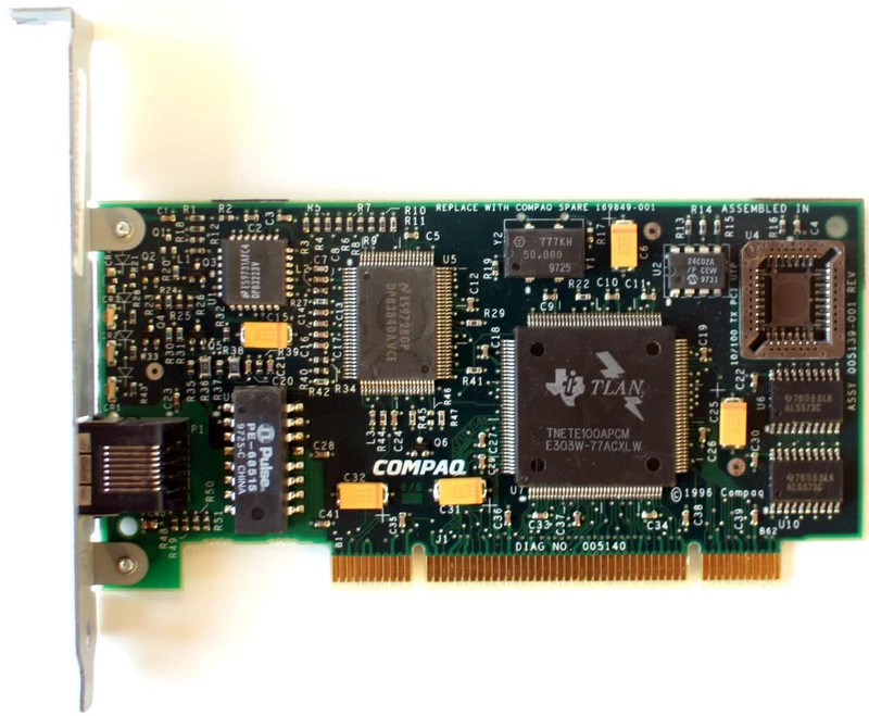 169849-001 compaq / hewlett packard / hp 10/100 pci card
