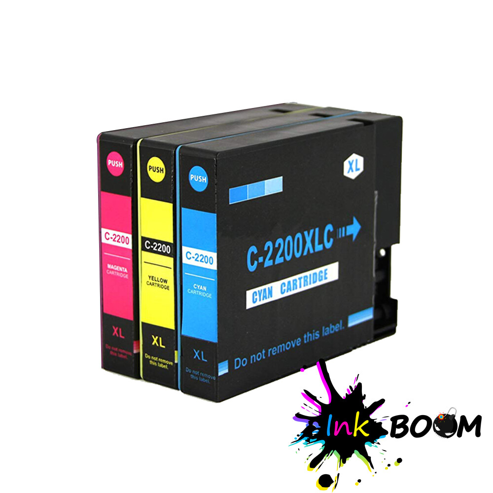 3 CMY Ink Cartridge for PGI2200XL PGI-2200XL MAXIFY MB5020 MB5320 IB4020 iB4120