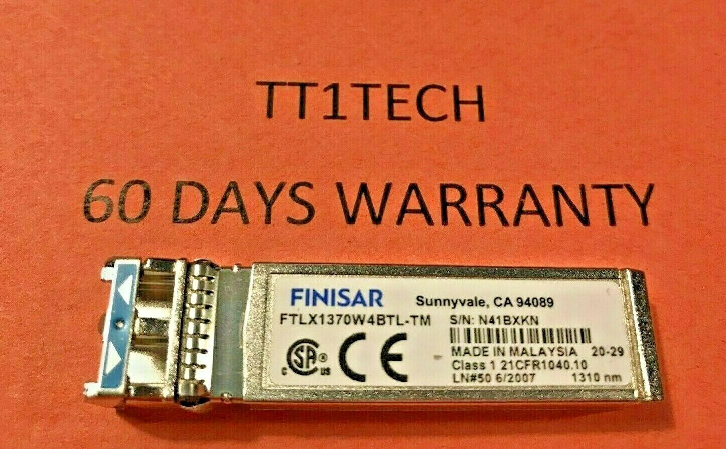 Finisar FTLX1370W4BTL-TM 10GB SFP+ 1310NM TRANSCEIVER 300pcs 