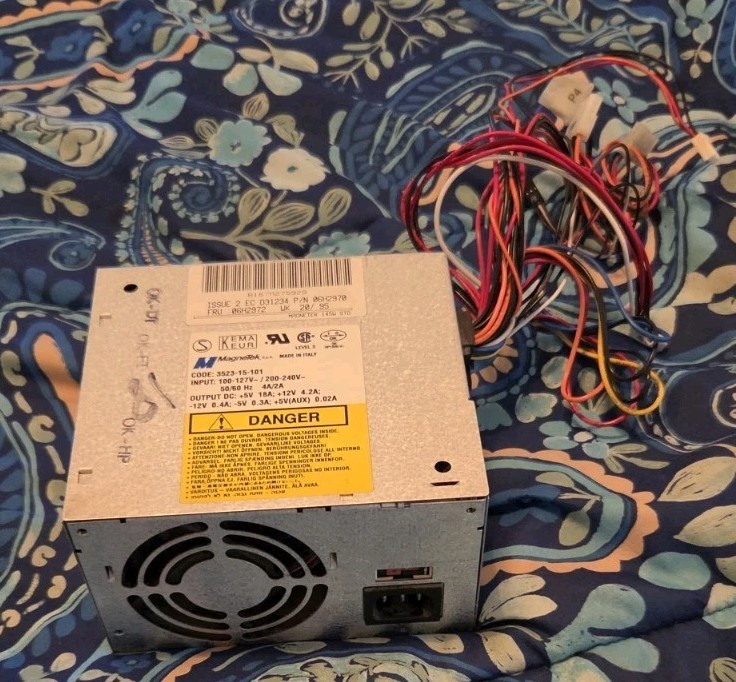 06H2970, 06H2972 IBM power supply pulled from PC330 API-3189S