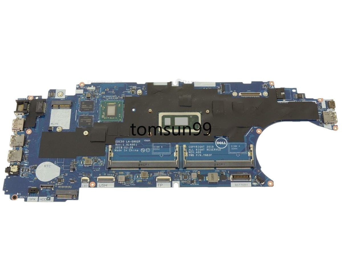 For Dell Precision 3540 Motherboard LA-G902P 9CXRN 09CXRN W/ i7-8665U CPU WX2100