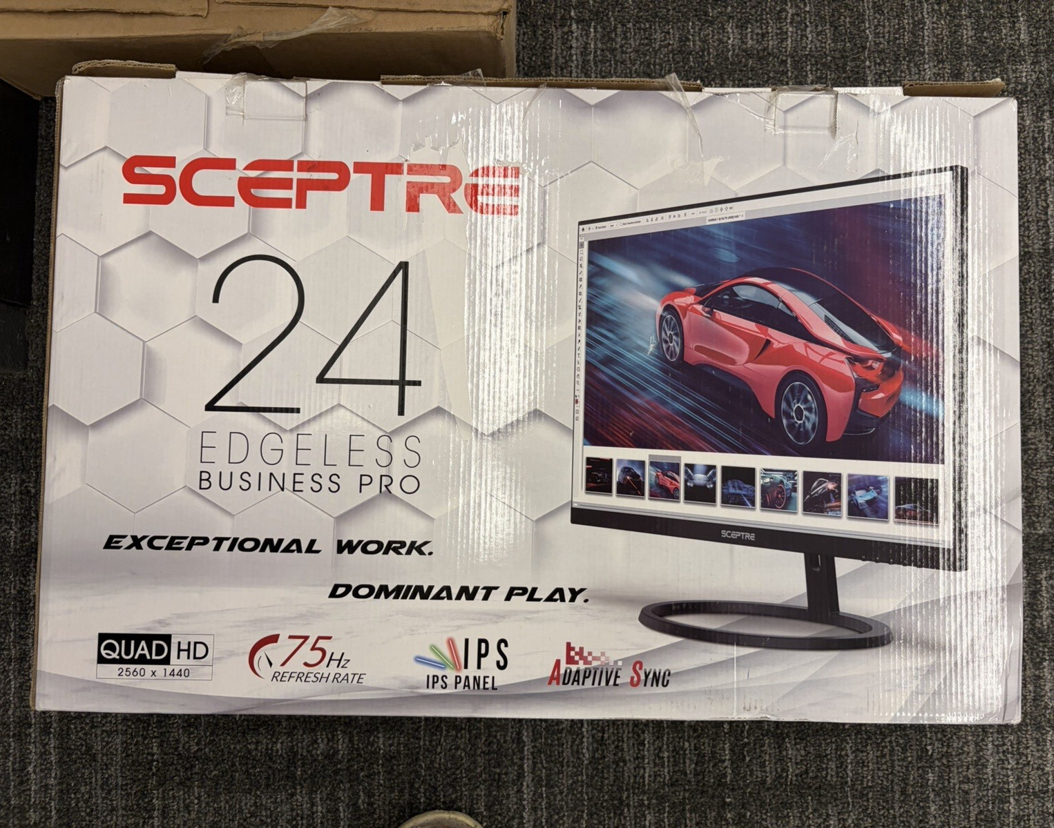 Sceptre 23.8" monitor with speakers 