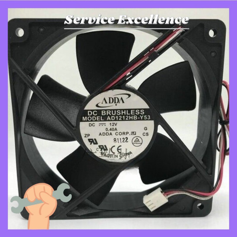 1X NEW ADDA 12032 12V 0.40A AD1212HB-Y53 12CM 3-wire Cooling Fan Fast Delivery