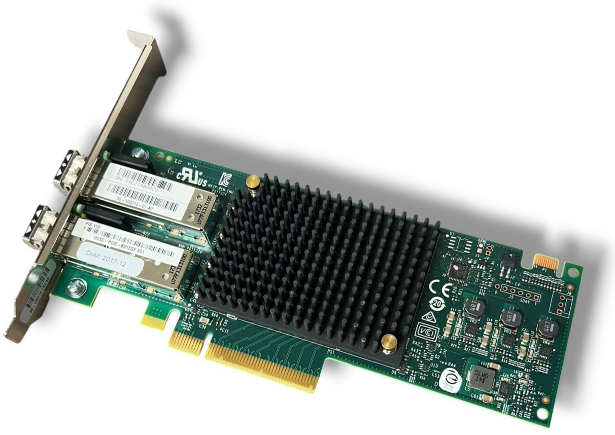 Cisco UCSC-PCIE-BD16GF Dual Port 16GB High Profile PCIe Network Adapter - TESTED