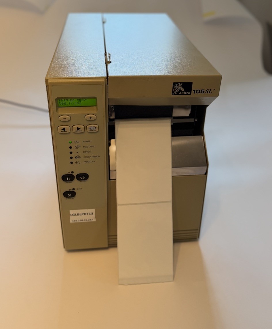 Zebra 105SL 300dpi Network Thermal Transfer Label Printer 10500-3001-0070 LAN