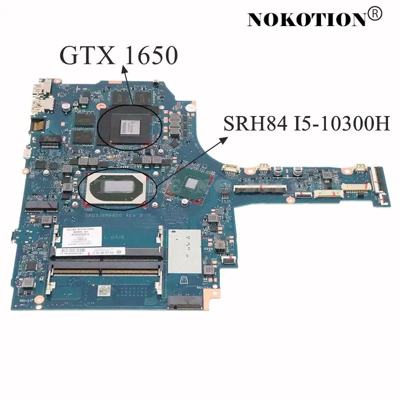 DAG3JBMB8D0 For HP Gaming 16 16-A 16-A0051WM Motherboard GTX 1650 4G I5-10300H